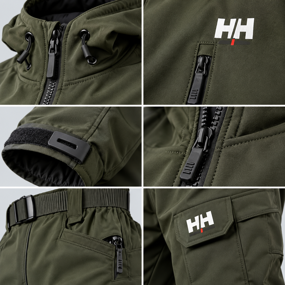 Ensemble de manteau d'hiver unisexe